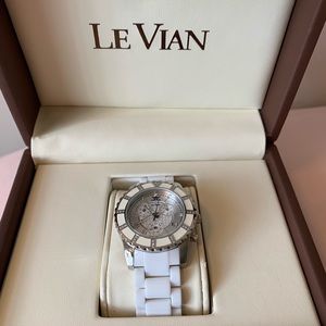 Le Vian Ladies Diamond Ceramic Swiss Watch